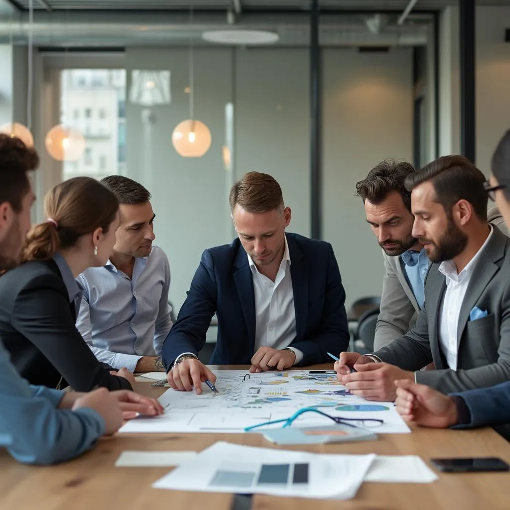Sesión de estrategia con cliente
